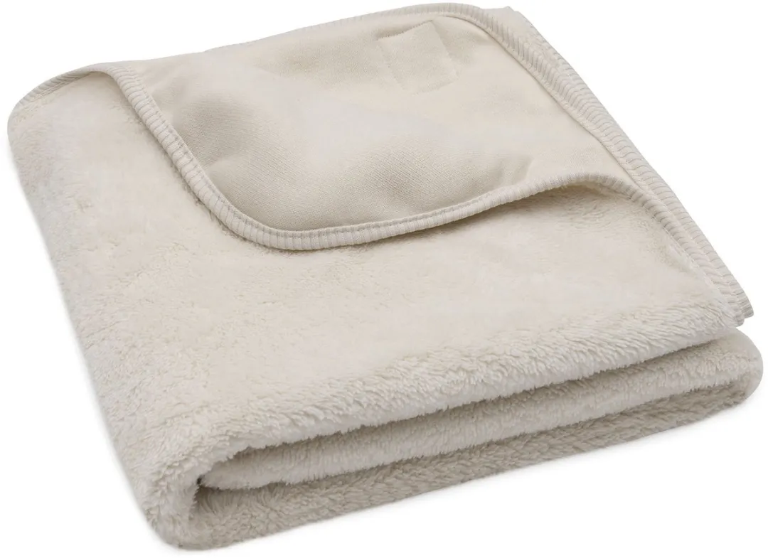 Jollein Baby Deken Wieg 75x100cm Basic Jersey/Sherpa - Oatmeal