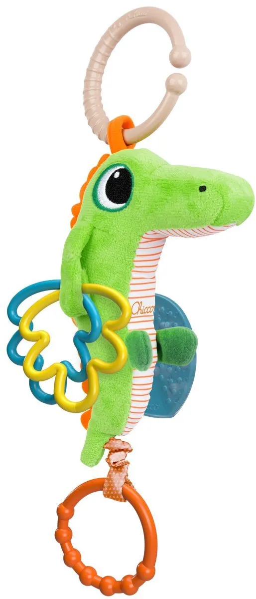 Chicco Crocodile Rattle Hangend Babyspeelgoed - Meerkleurig - afbeelding 2 van 5