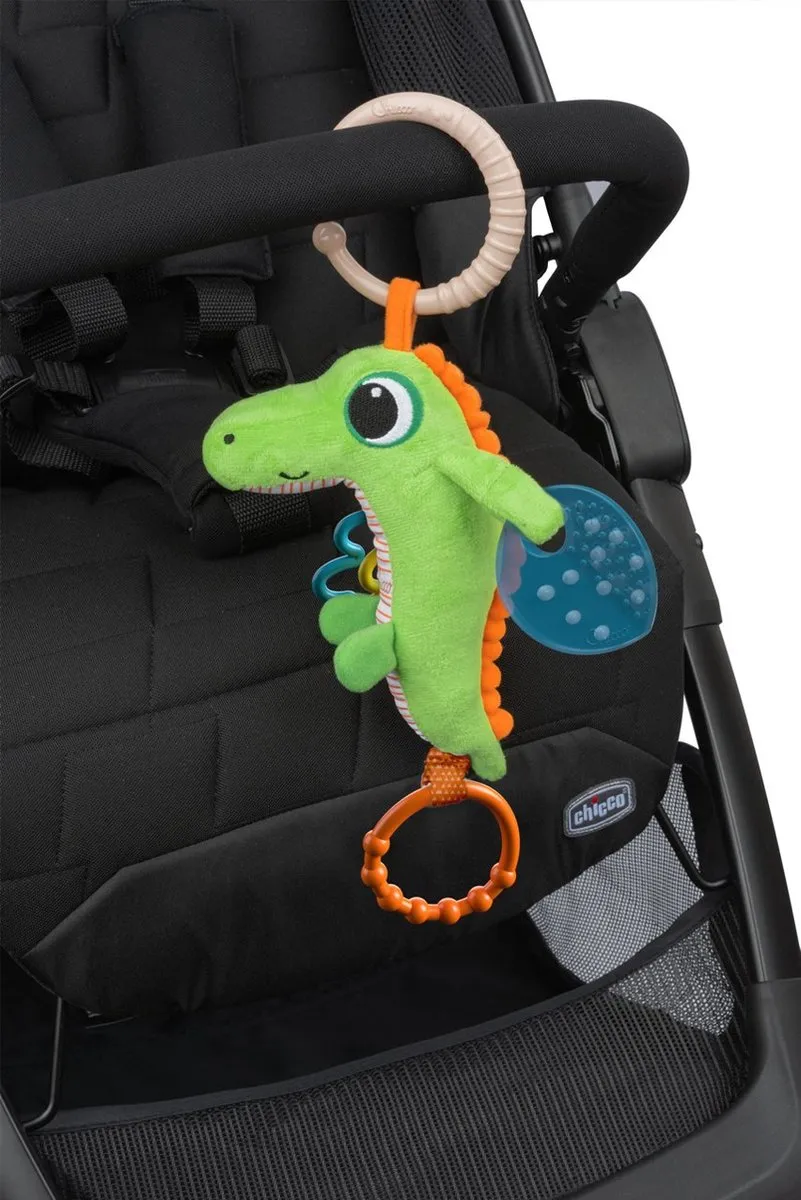 Chicco Crocodile Rattle Hangend Babyspeelgoed - Meerkleurig - afbeelding 5 van 5