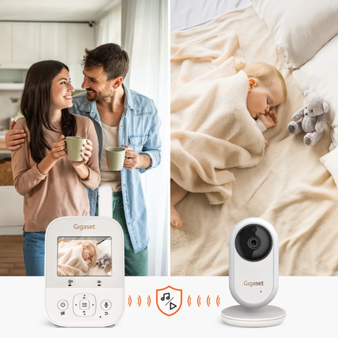 Gigaset Baby 300 Video Babyfoon - 2.8" - Nachtzicht & Terugspreekfunctie - Wit