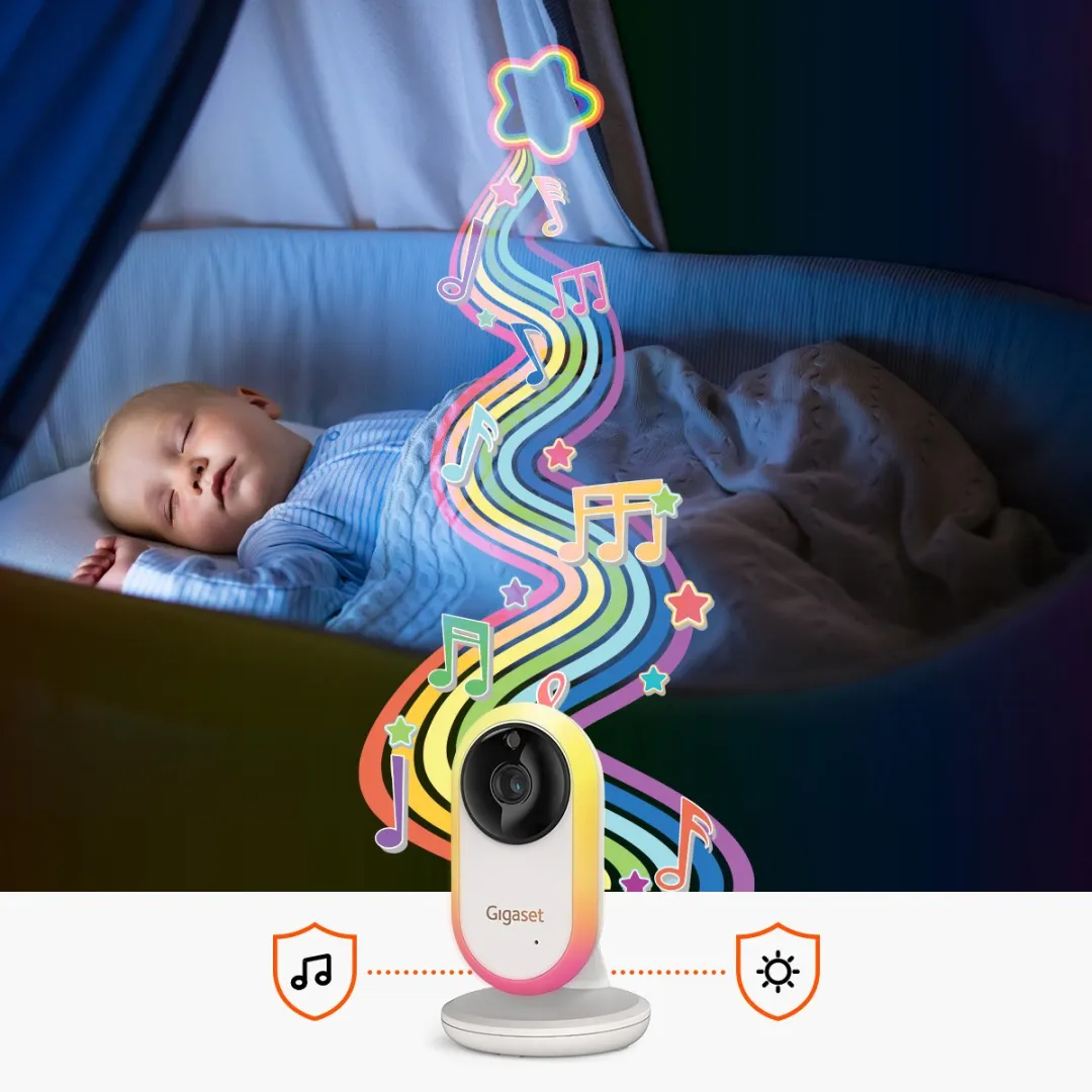 Gigaset Baby 300 Video Babyfoon - 2.8" - Nachtzicht & Terugspreekfunctie - Wit