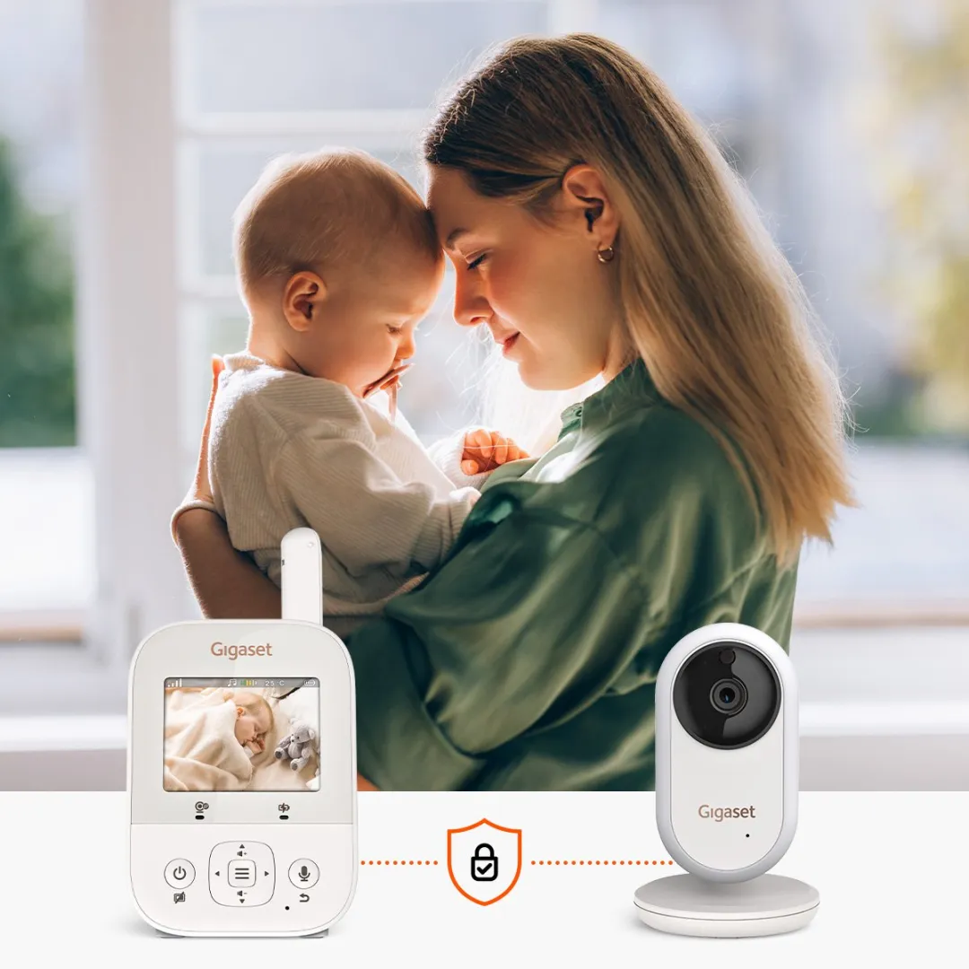 Gigaset Baby 300 Video Babyfoon - 2.8" - Nachtzicht & Terugspreekfunctie - Wit
