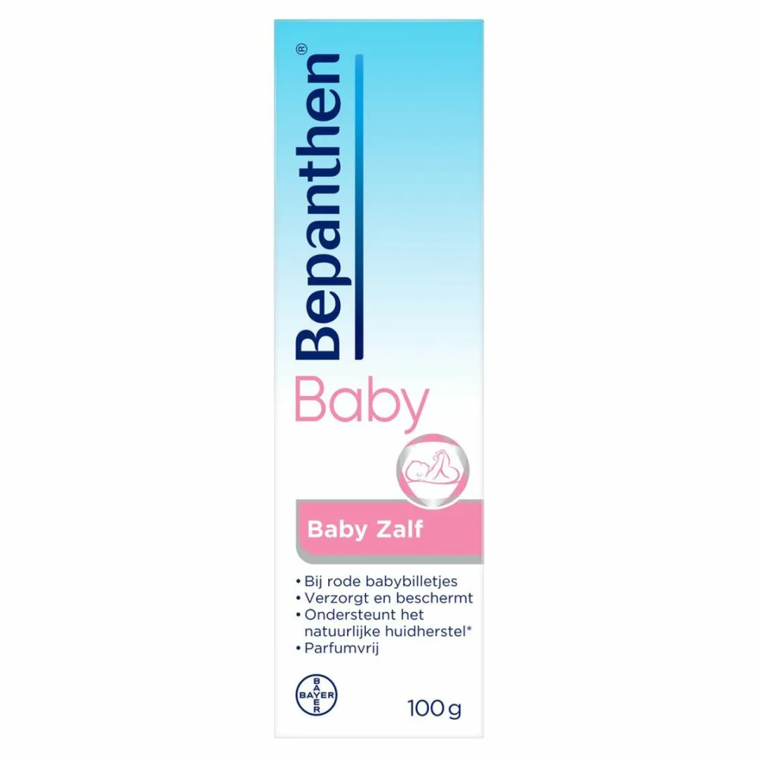 ​Bepanthen Baby Zalf 100 gram | Beschermt en Verzorgt Rode Babybilletjes | Ondersteunt Natuurlijk Huidherstel | Vrij van Parfum en Conserveermiddelen ​