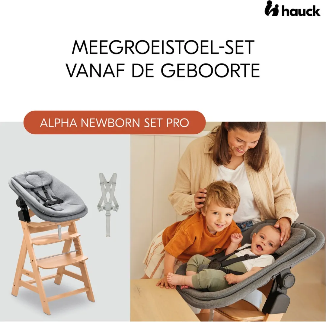 Hauck Alpha Newborn Set Pro Nature Grey