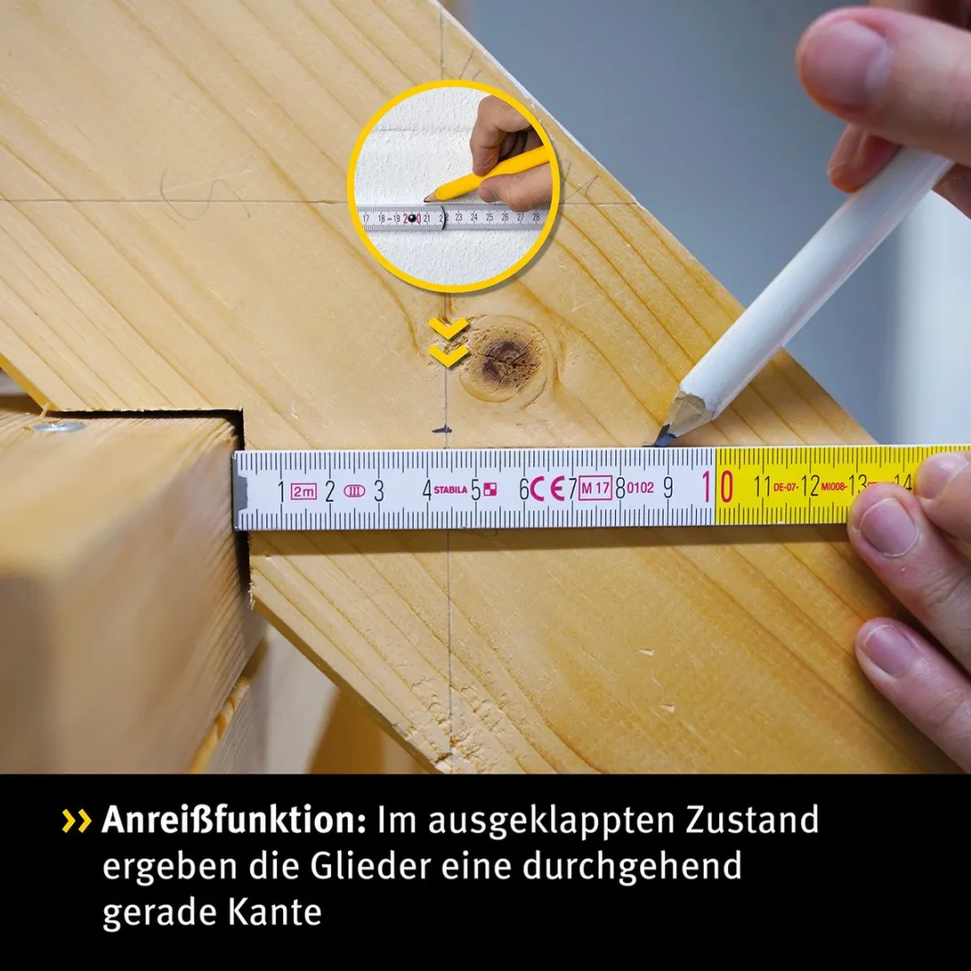 Stabila 1328 Duimstok 2m - afbeelding 6 van 6