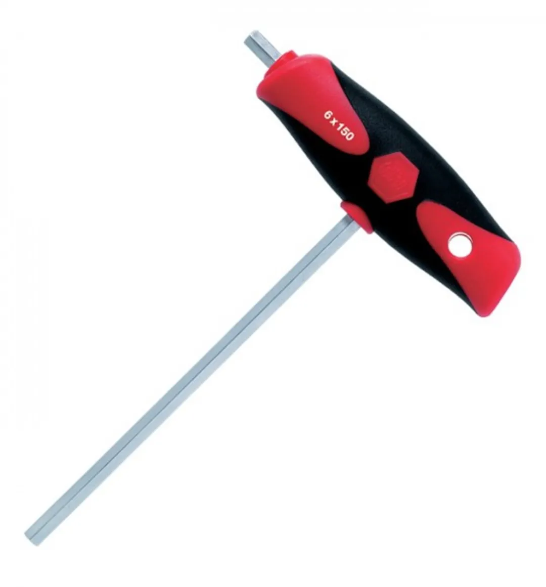 Wiha Zeskantkopschroevendraaier SW 4mm - 150mm - Zwart/Rood