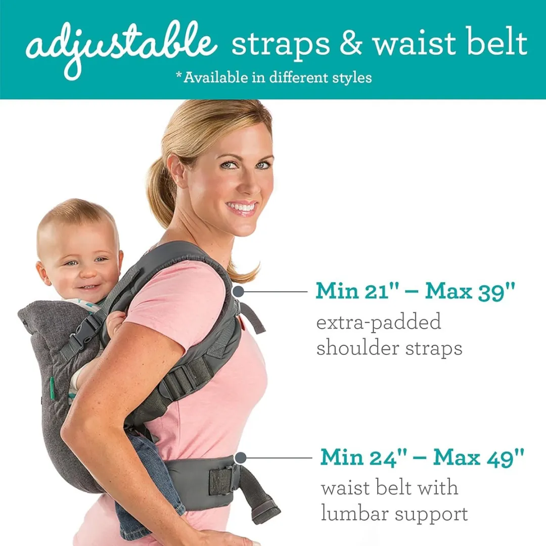 Infantino Flip Advanced 4-in-1 Draagzak 3,6-14,5kg - Grijs
