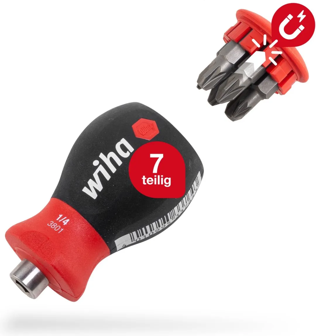 Wiha Schroevendraaier SB380102 Magnetisch Bitmagazijn