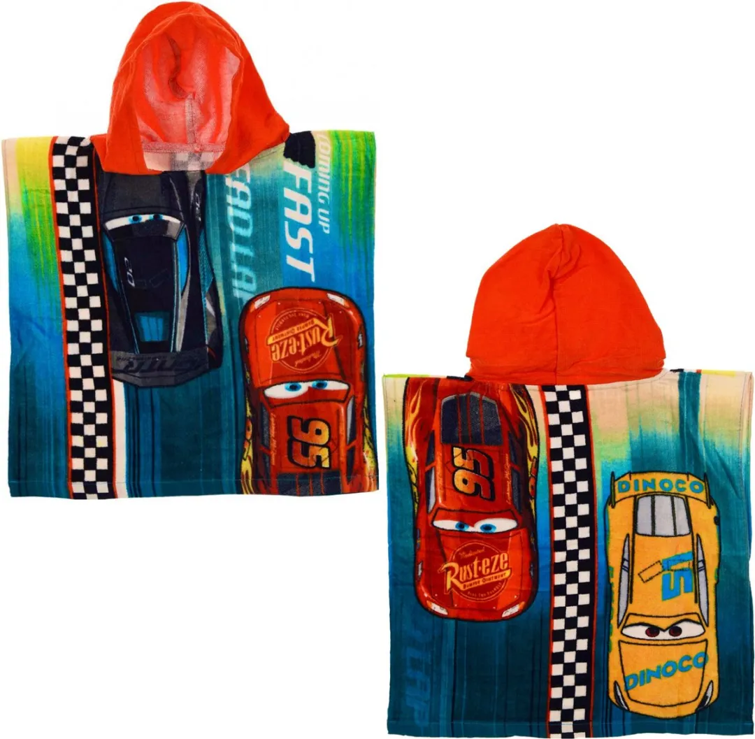 Disney Cars Poncho - One Size - 100% Katoen