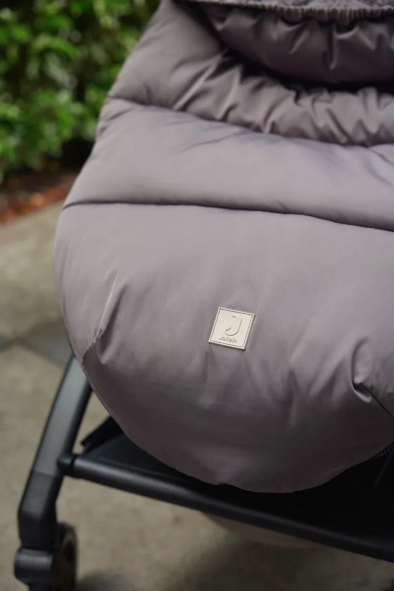 Jollein Voetenzak Buggy Embossed Milky Coffee - Waterafstotend - afbeelding 6 van 6