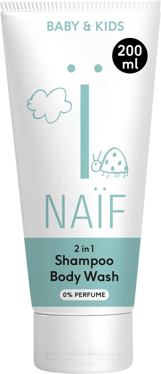 Naïf 2-in-1 Shampoo & Body Wash 200ml