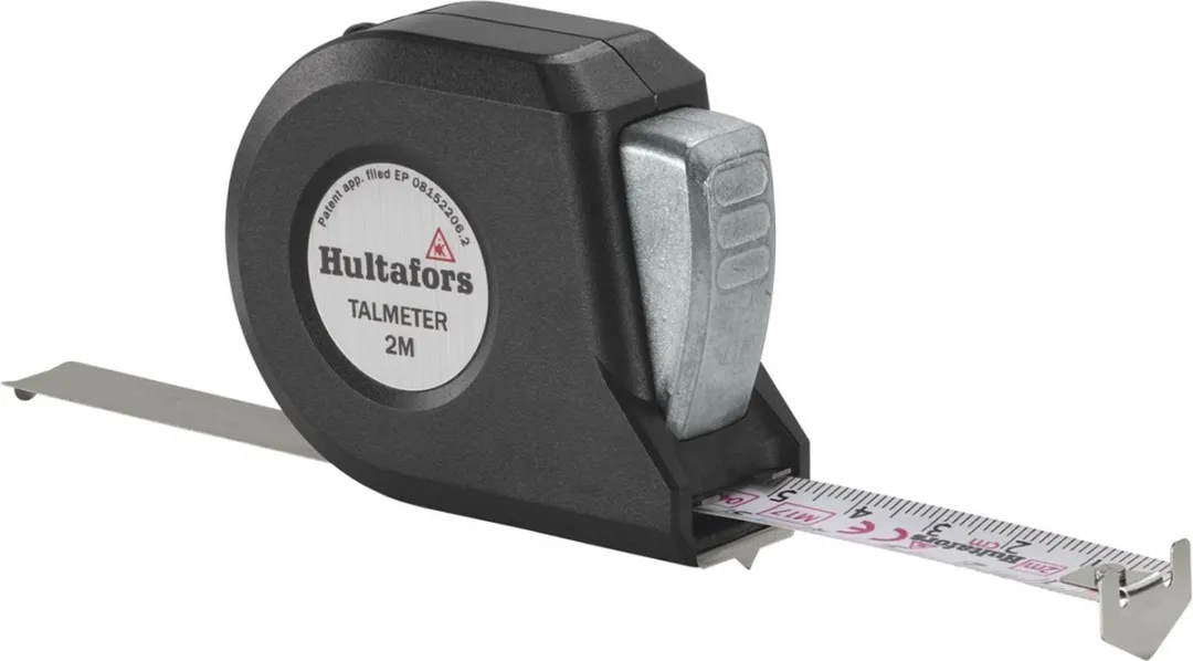 Hultafors Talmeter Markeermeter 2m - Zwart