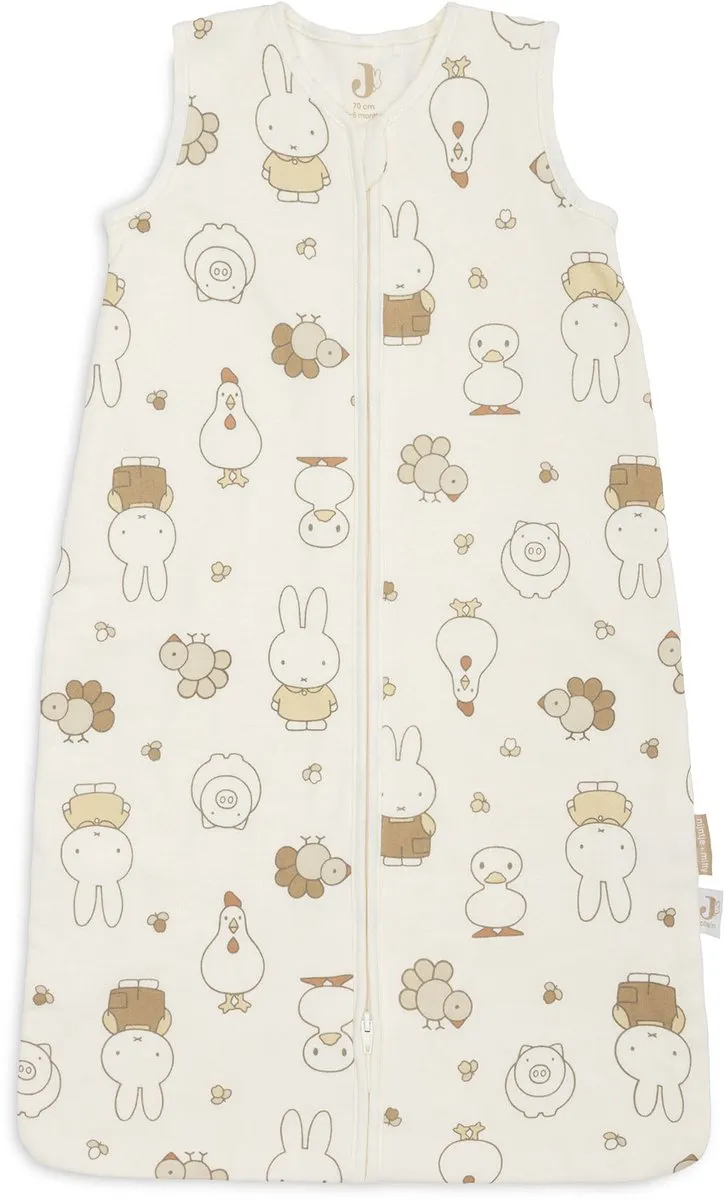Jollein Slaapzak Baby Mouwloos 70cm Miffy Family Farm