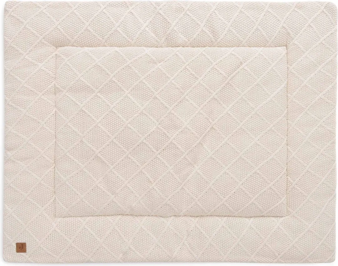 Jollein Boxkleed 75x95cm Check Knit Oatmeal
