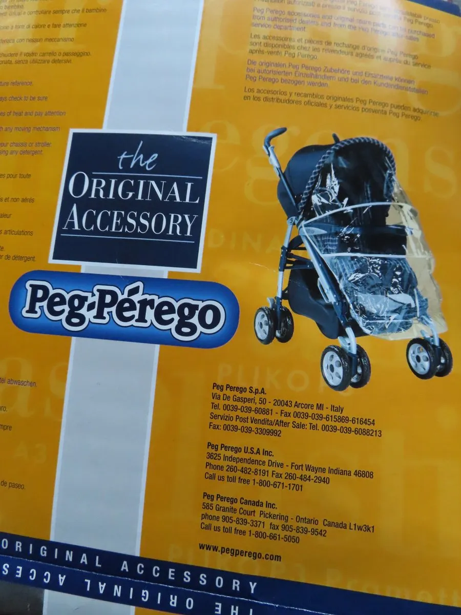 Peg-Perego - Regenbekleding Buggy- Pliko , P3,Pramette -A3 - Atlantico Y Dinamico