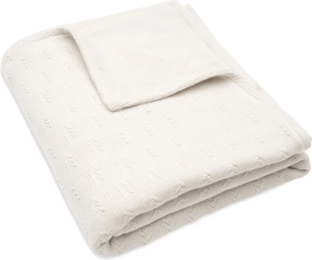 Jollein Deken Ledikant 100x150cm Grain Knit Oatmeal