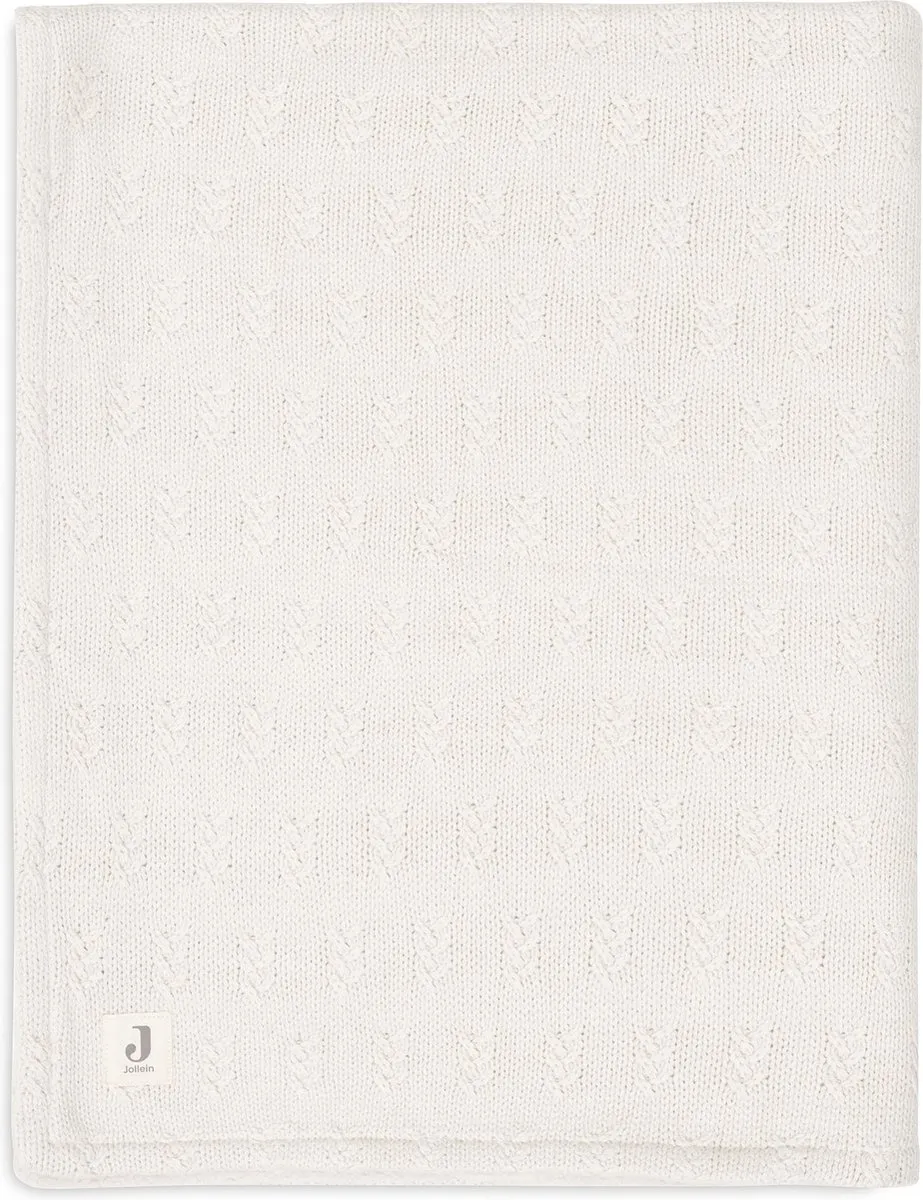 Jollein Deken Ledikant 100x150cm Grain Knit Oatmeal