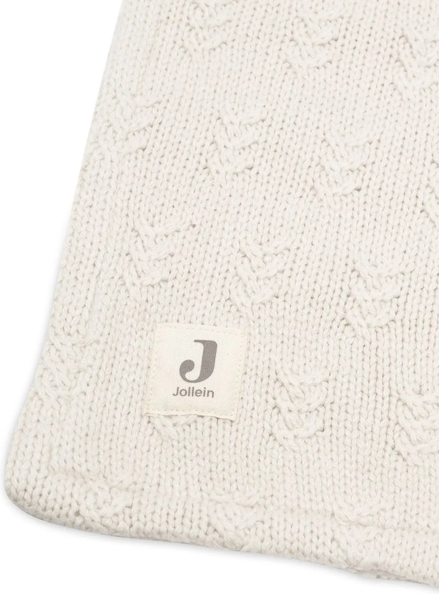 Jollein Deken Ledikant 100x150cm Grain Knit Oatmeal