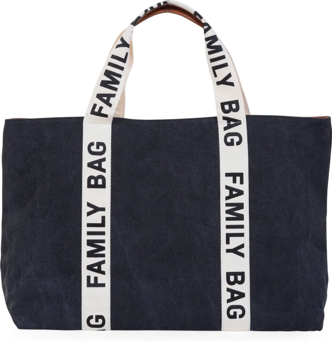 Childhome Family Bag Signature Verzorgingstas - Canvas - Zwart - afbeelding 6 van 6