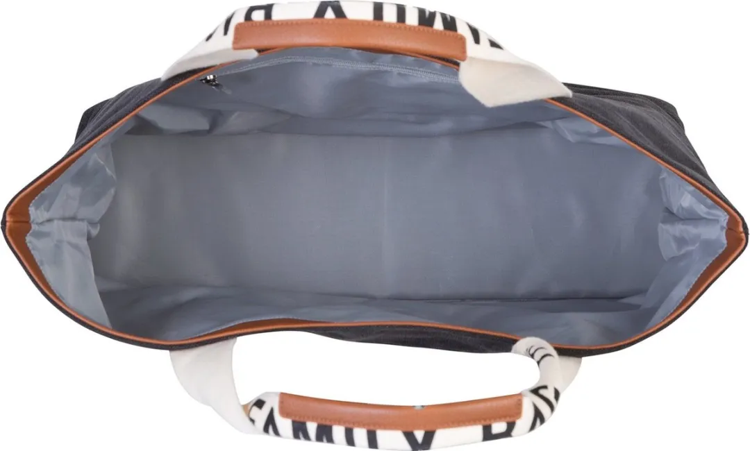Childhome Family Bag Signature Verzorgingstas - Canvas - Zwart - afbeelding 3 van 6