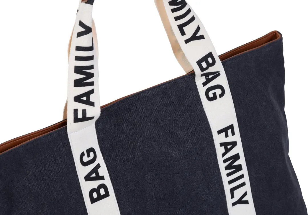 Childhome Family Bag Signature Verzorgingstas - Canvas - Zwart - afbeelding 4 van 6