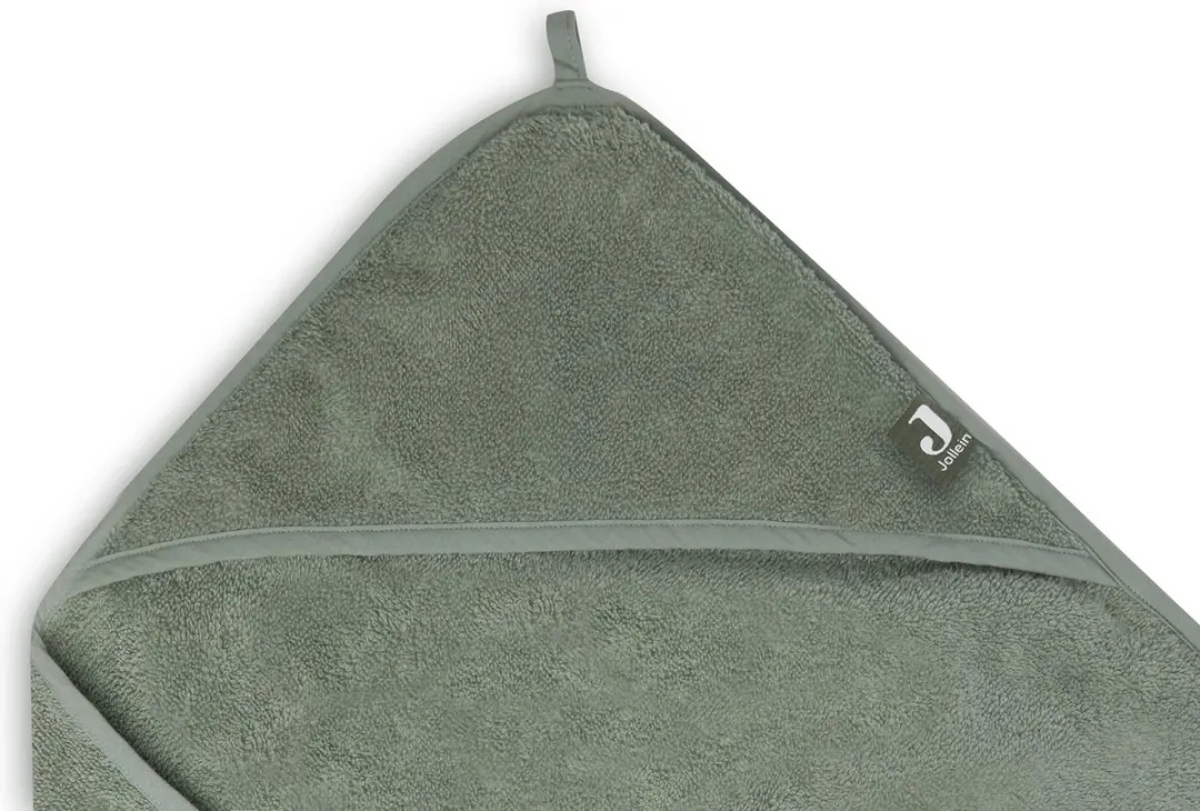 Jollein Badcape Groen - 75x75cm - Badstof Katoen