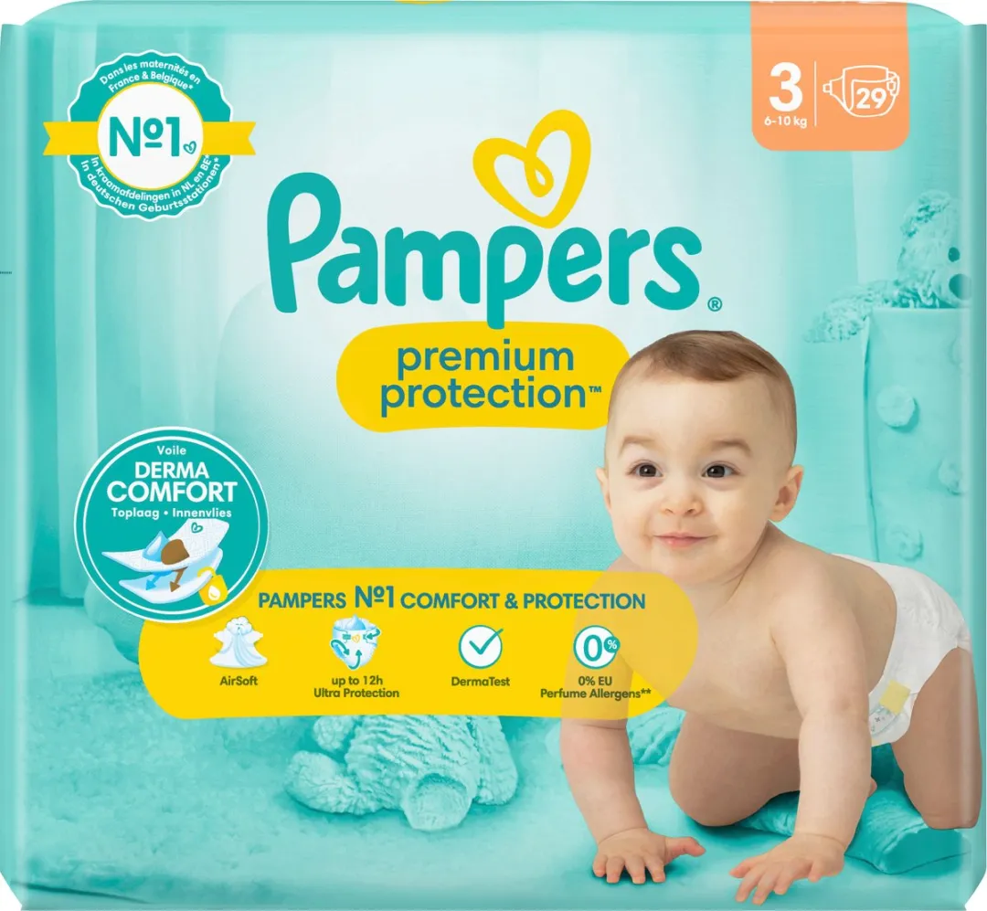 Pampers Luier Premium Protection Maat 3 Midi 29 Stuks