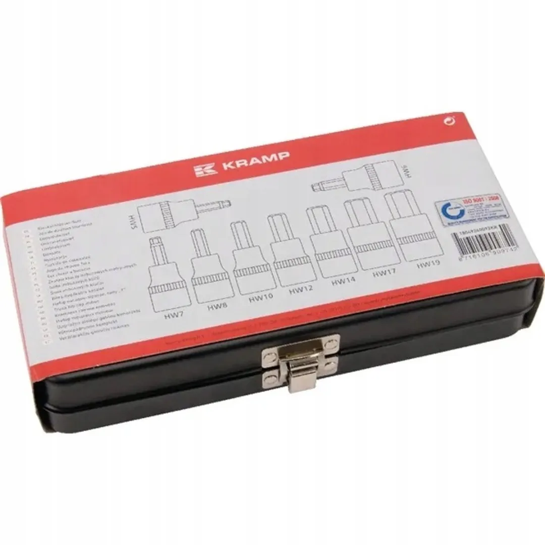 Kramp Inbussleutel Set 9-delig Maten 1/2" - Metaal