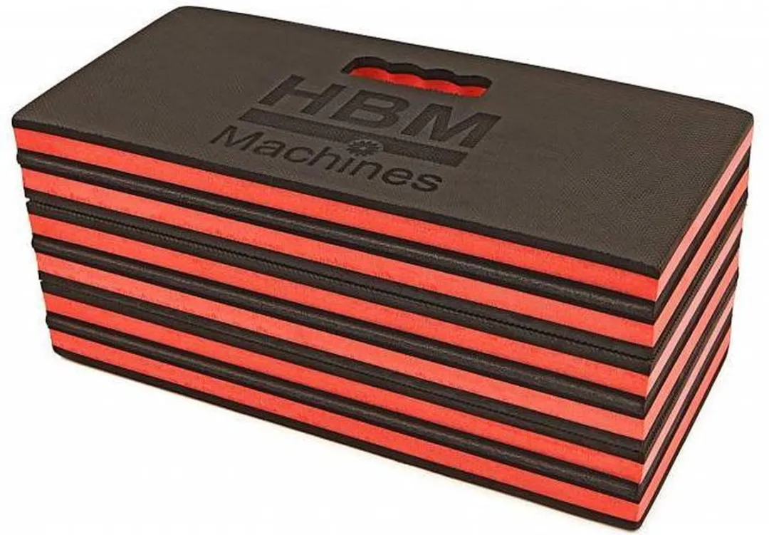 HBM FOAM Ligmat 120x42cm - Zwart/Rood