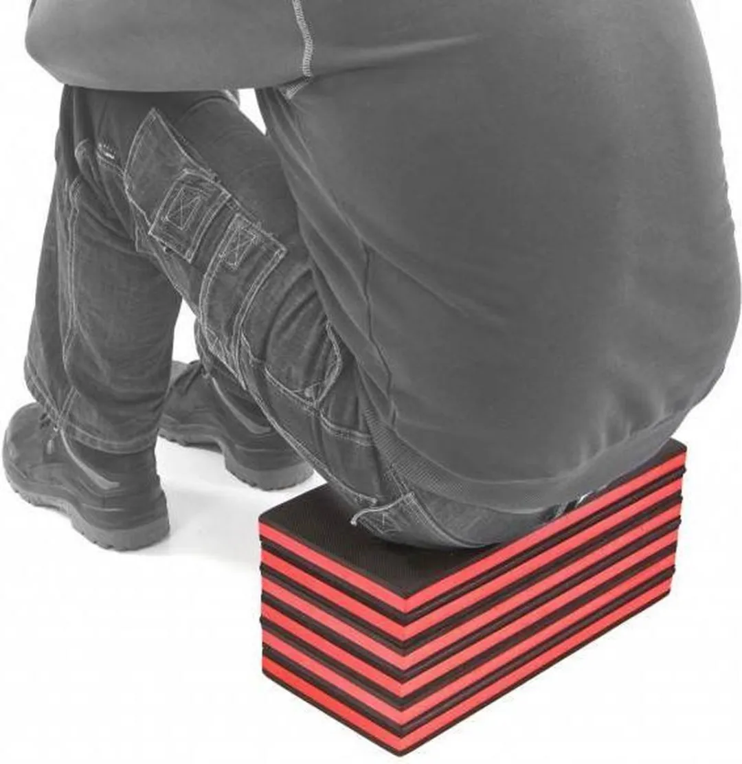 HBM FOAM Ligmat 120x42cm - Zwart/Rood - afbeelding 6 van 6