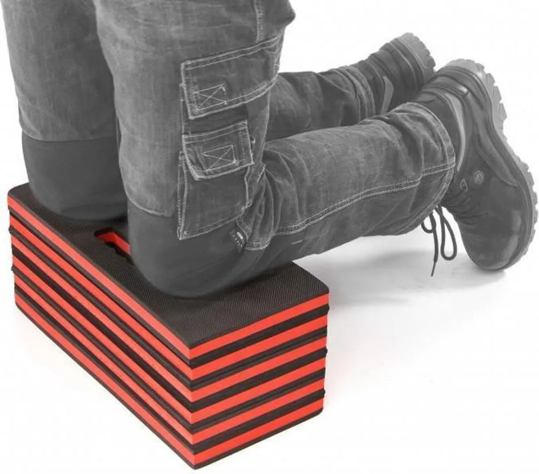 HBM FOAM Ligmat 120x42cm - Zwart/Rood