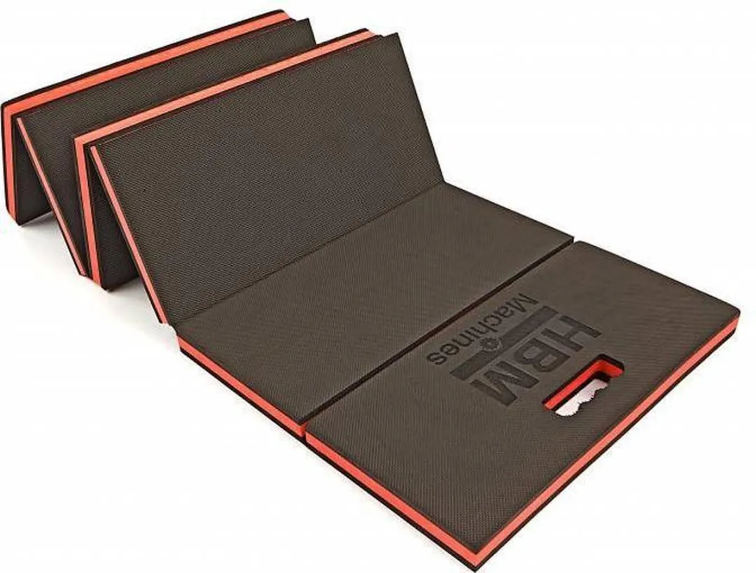 HBM FOAM Ligmat 120x42cm - Zwart/Rood