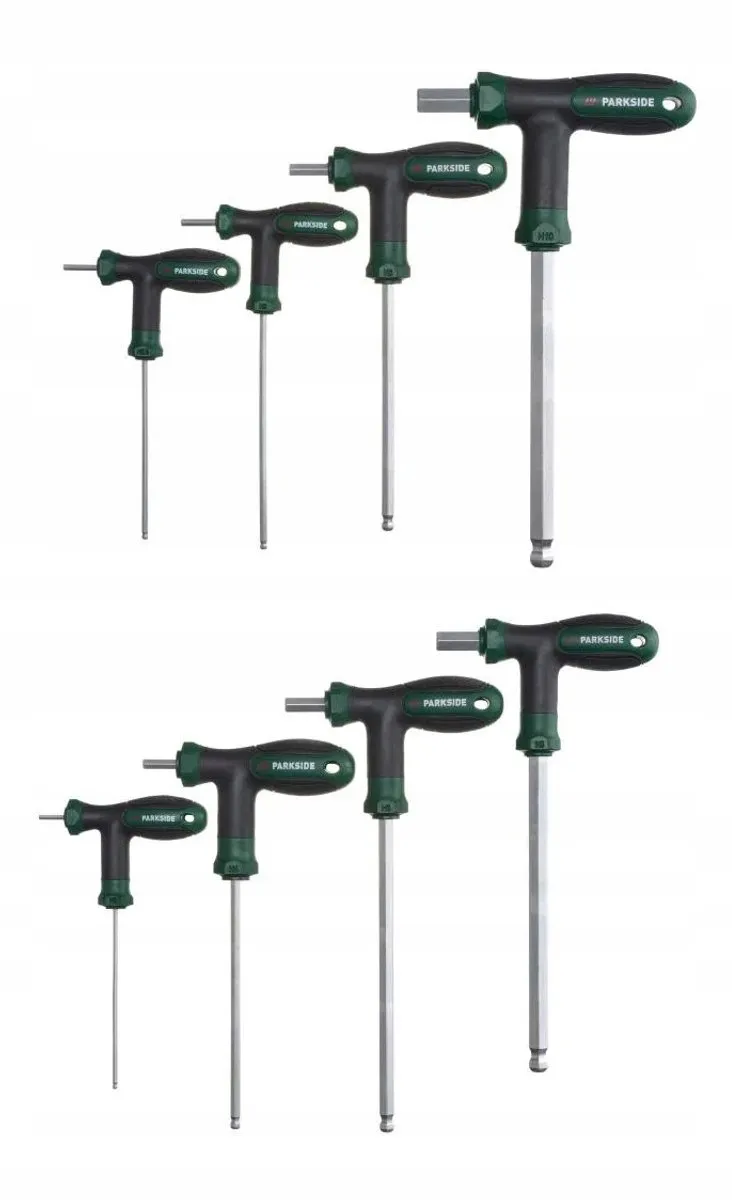 Parkside T-Greep Inbussleutelset 2-10mm