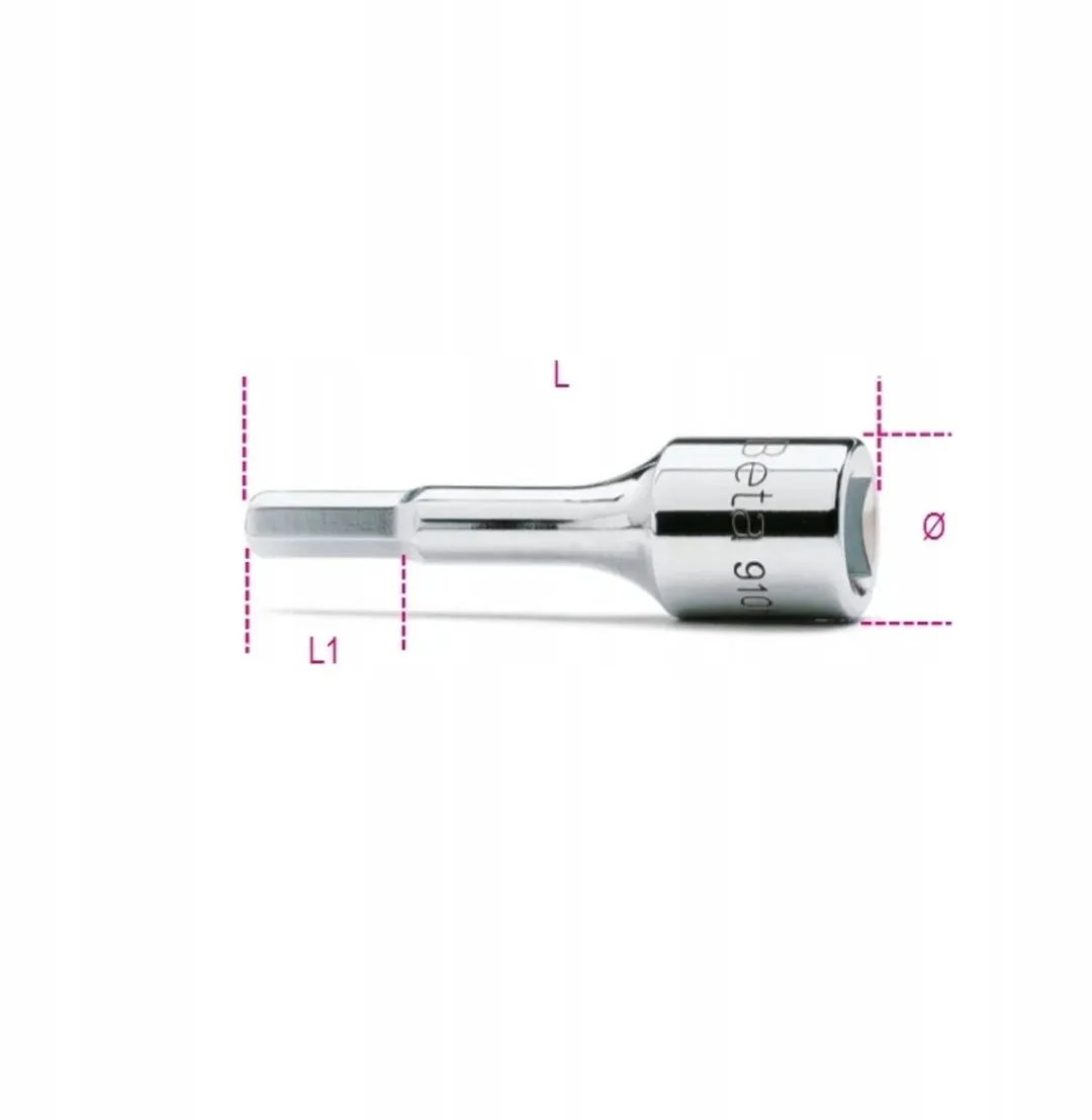 Beta 3/8" 10mm Zeshoekige Dop