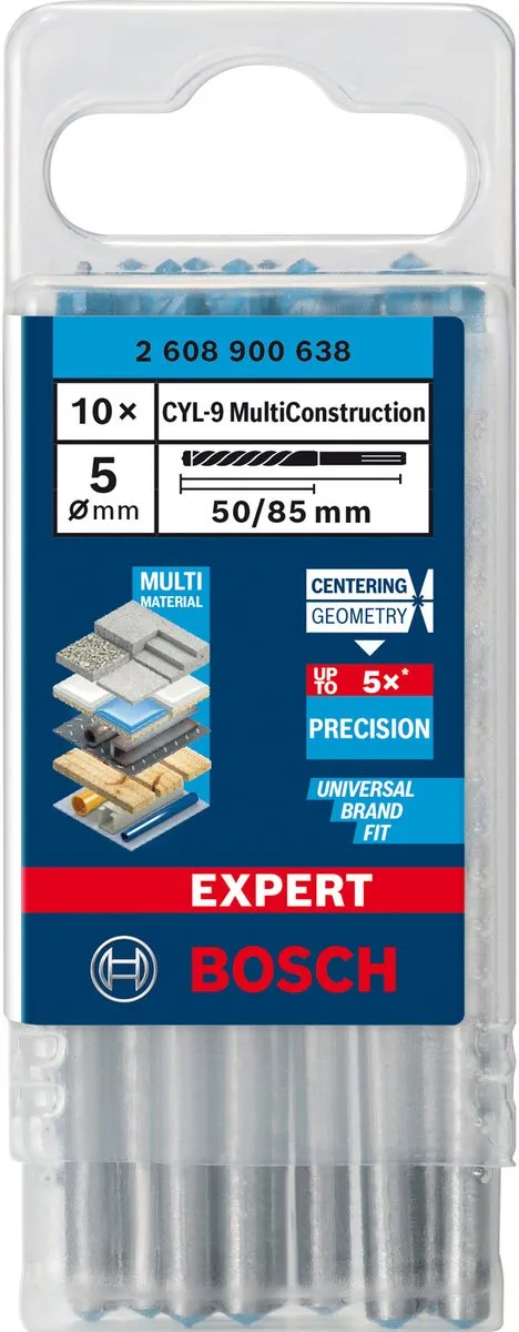 Bosch Professional EXPERT CYL-9 2608900638 Multifunctionele Boor 5x50x85mm
