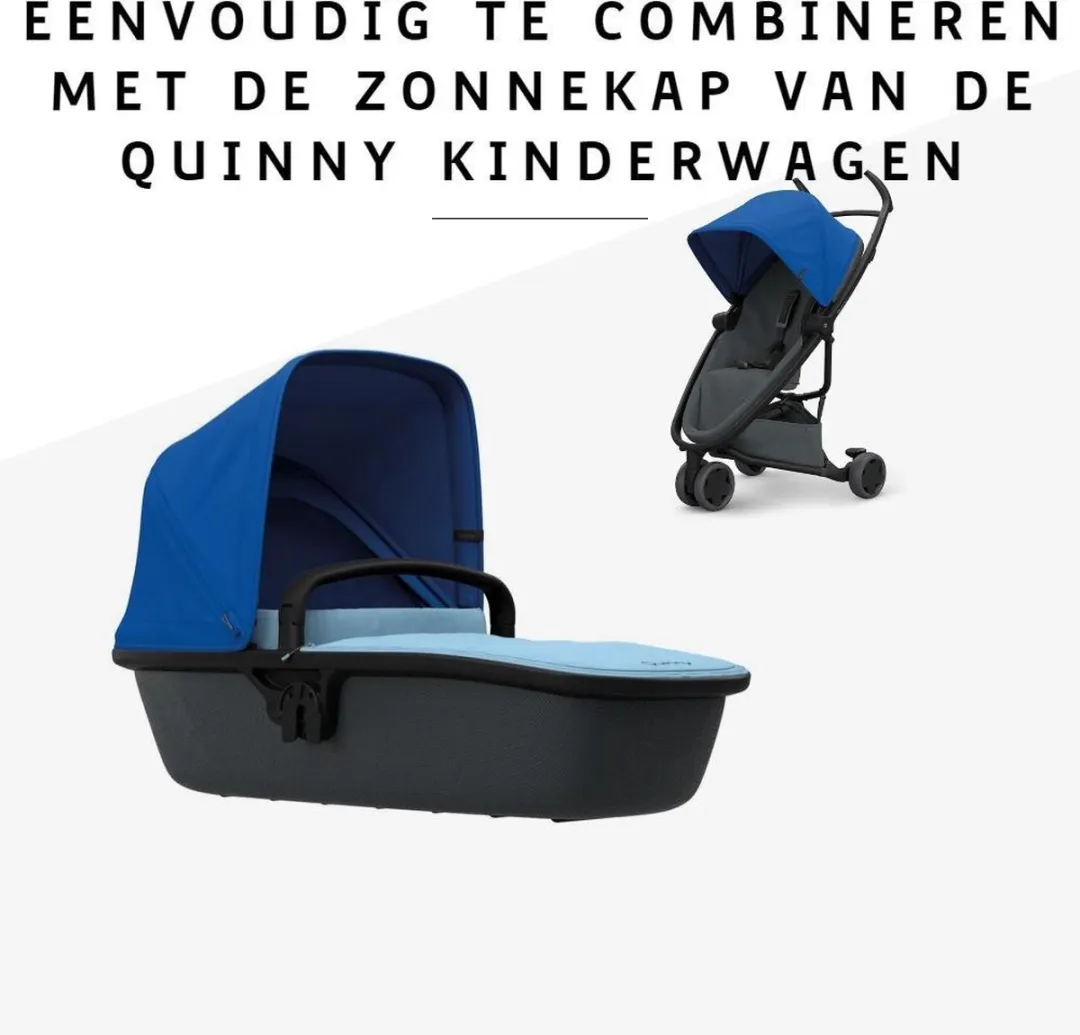 Quinny Zapp Lux Carrycot Reiswieg Sky On Graphite - afbeelding 6 van 6