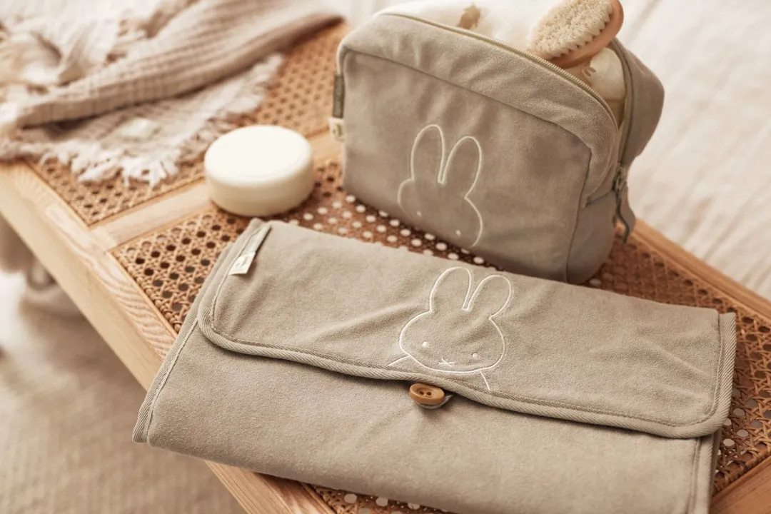 Jollein x Nijntje Badstof Miffy Etui - Olive Green