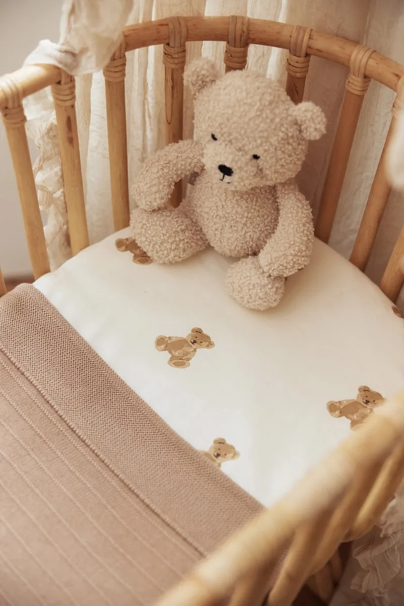 Jollein Baby Hoeslaken Wieg Teddy Bear - Jersey 70x140cm
