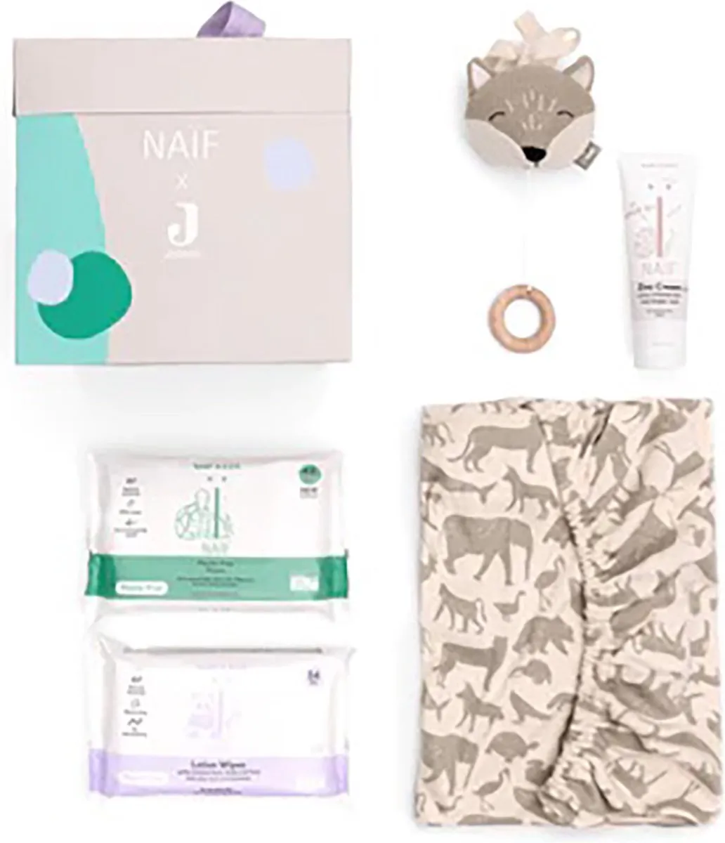 Jollein x Naïf Gift Set Wipe For The Future - Beige/Bruin