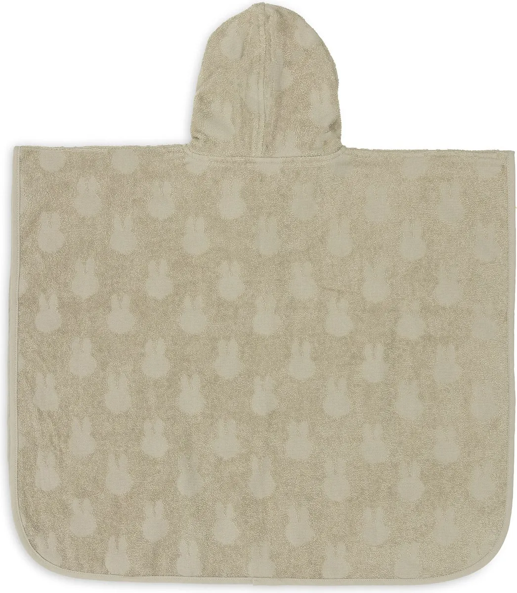 Jollein x Nijntje Badponcho Baby - Badstof - 2-3 jaar - Olive Green