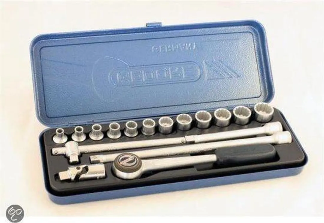 Gedore Doppendoor 3/8" - 17-delig - 6-kantig