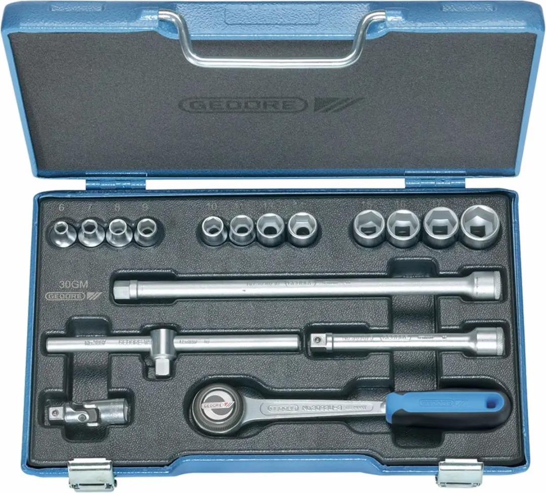 Gedore Doppendoor 3/8" - 17-delig - 6-kantig - afbeelding 5 van 6
