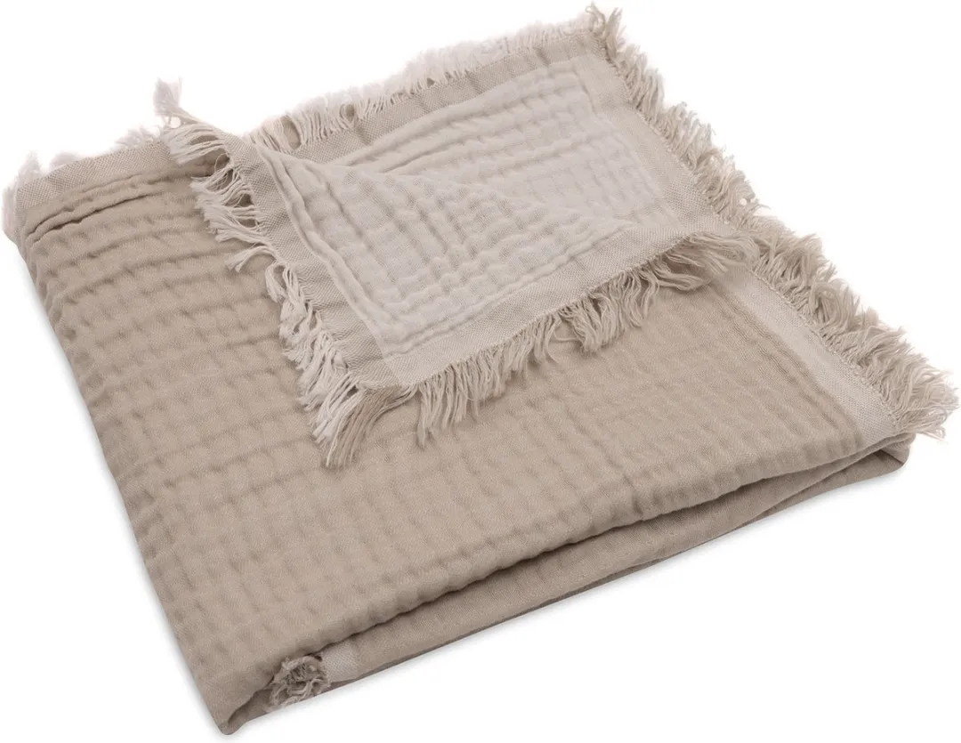 Jollein Baby Wiegdeken 75x100cm - Fringe - Olive Green