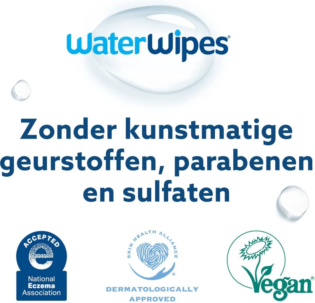WaterWipes Billendoekjes Bio - 24 x 60 stuks - 1440 doekjes