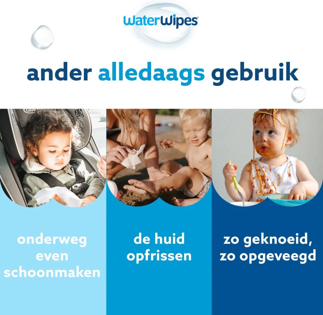 WaterWipes Billendoekjes Bio - 24 x 60 stuks - 1440 doekjes