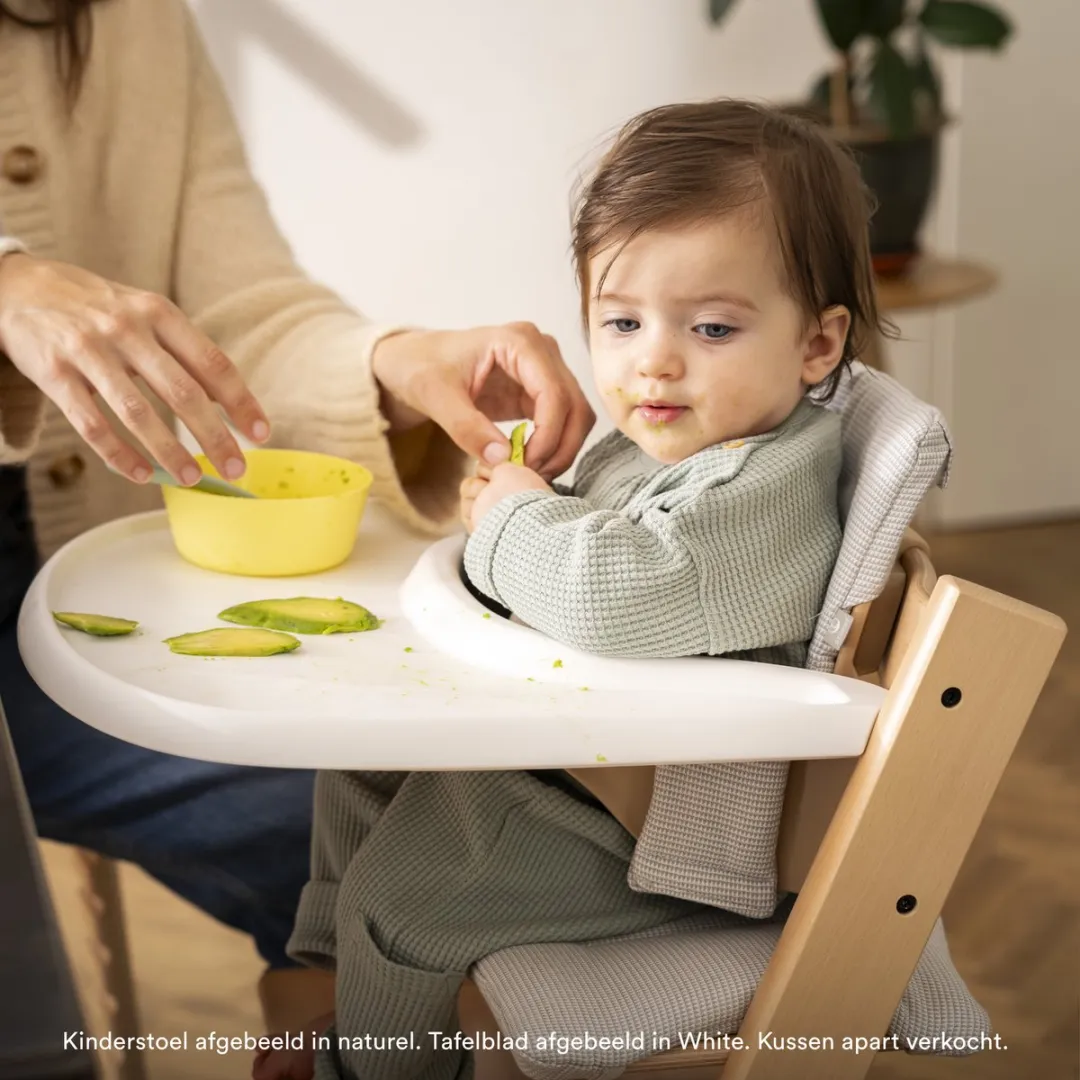 Stokke Tripp Trapp Kinderstoel Zwart - Babyset 2 + Dienblad