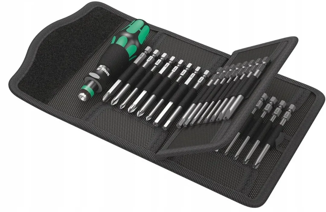 Wera Kraftform Kompakt 33-delige Bitset - Groen/Zwart