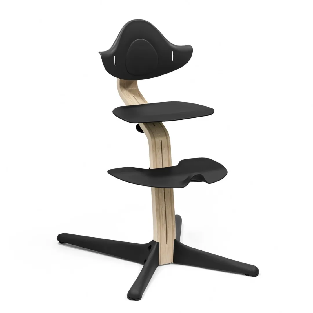Stokke Nomi Stoel - Zwart/Natuurlijk - 150 kg