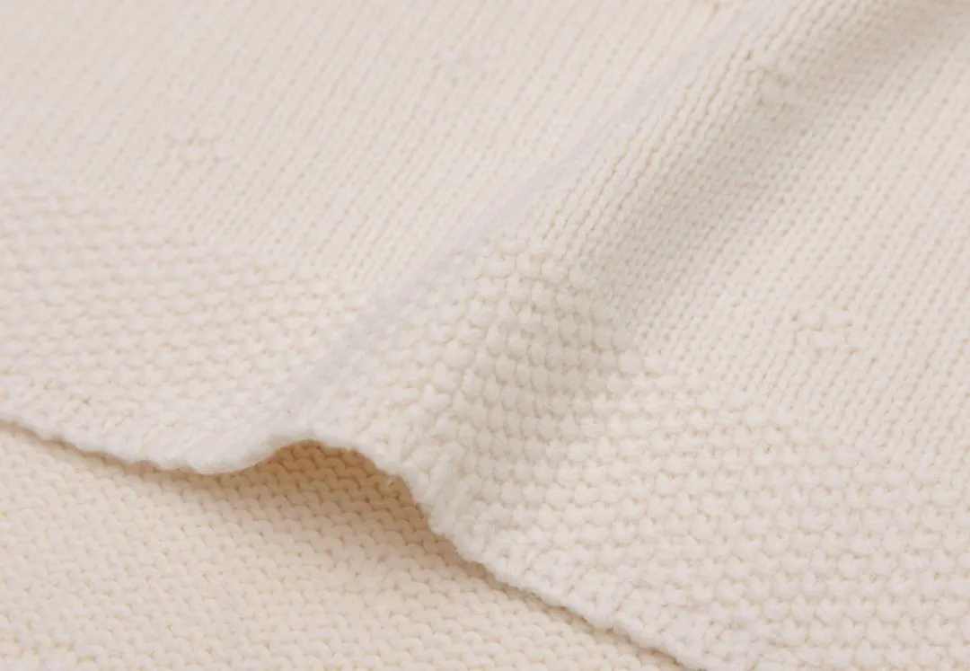 Jollein Deken Ledikant 100x150cm Cosy Knit Ivory