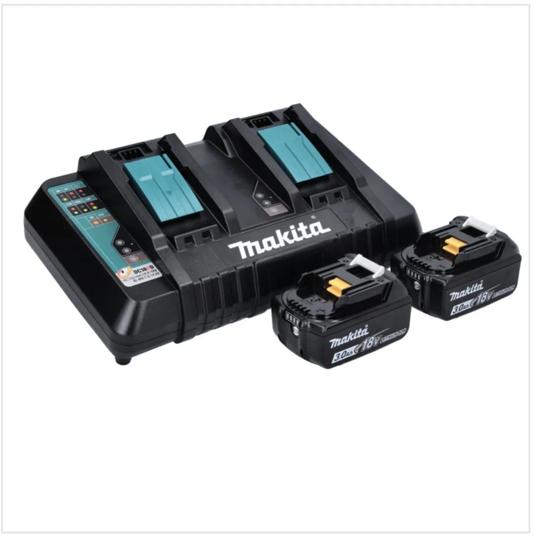 Makita DML 810 PF LED Schijnwerper 5500 lm - 18/36V - IP54 - Zwart/Turquoise